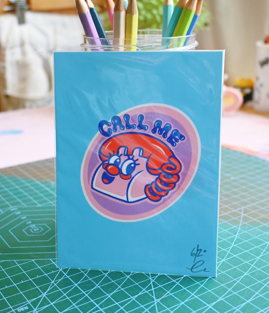 "1800-CALL-ME" - MINI PRINT