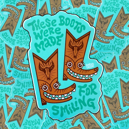 THESE BOOTS - STICKER