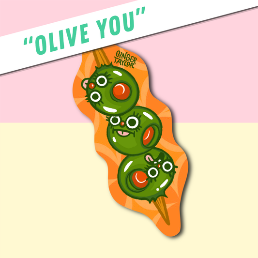 "OLIVE YOU" - STICKER