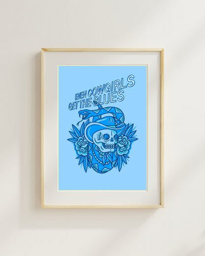 Even Cowgirls Get The Blues - Print