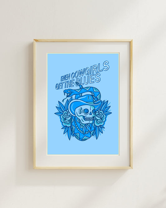 Even Cowgirls Get The Blues - Print