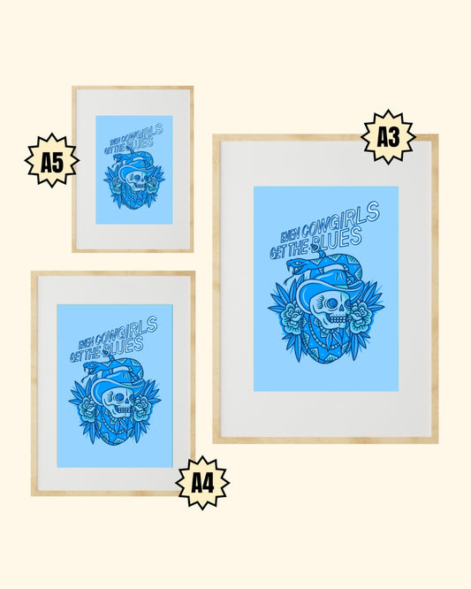 Even Cowgirls Get The Blues - Print