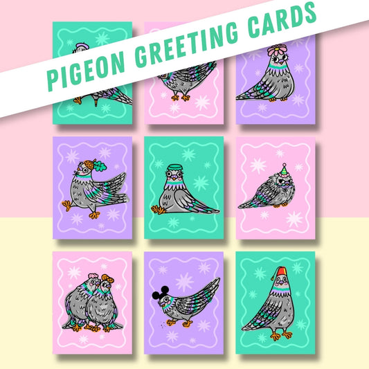 FLOCK OF PIGEON CARDS
