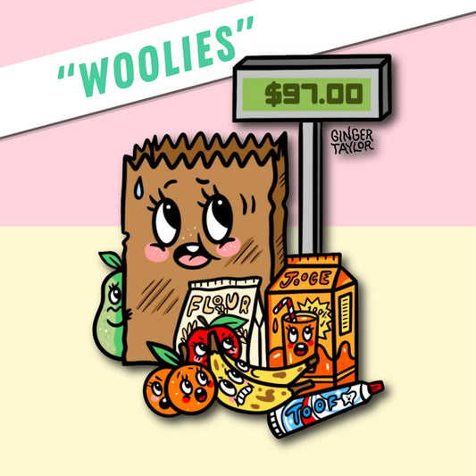 "WOOLIES" - STICKER