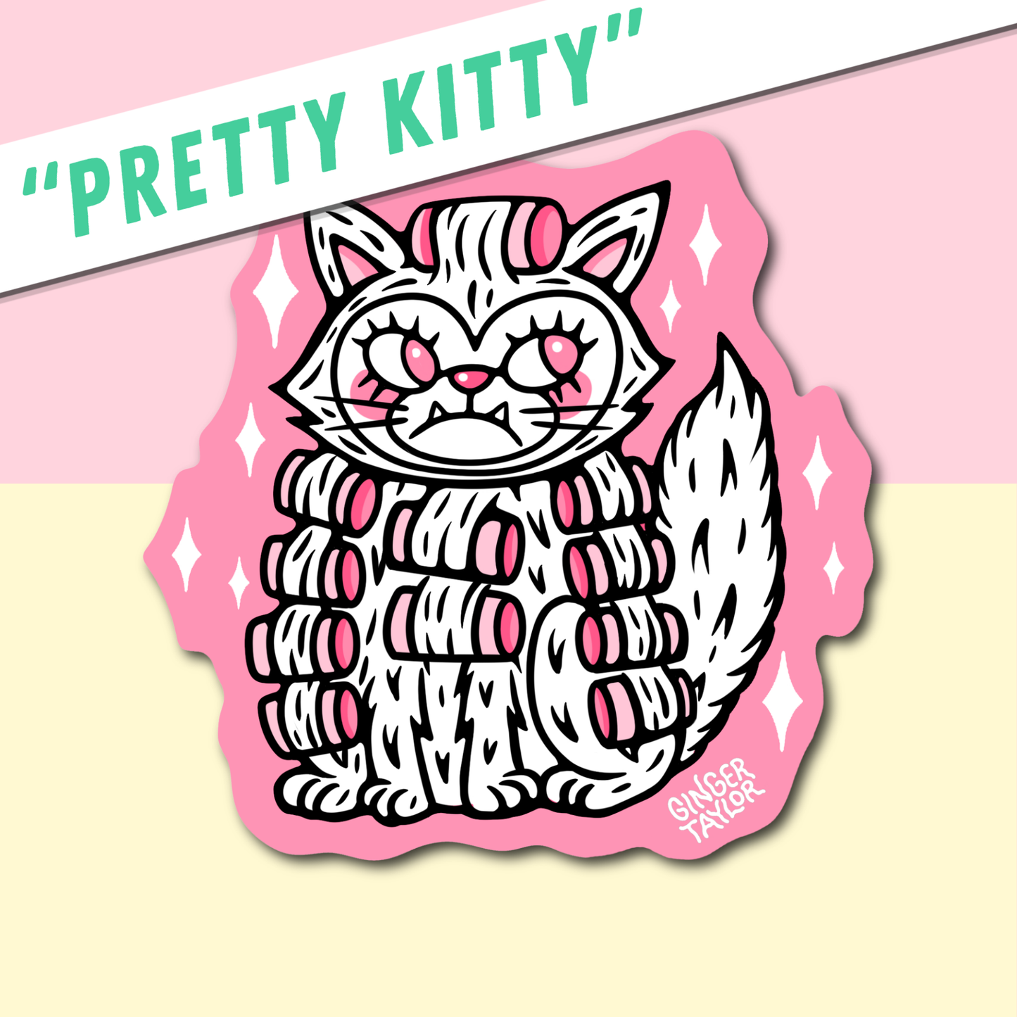 PRETTY KITTY - STICKER