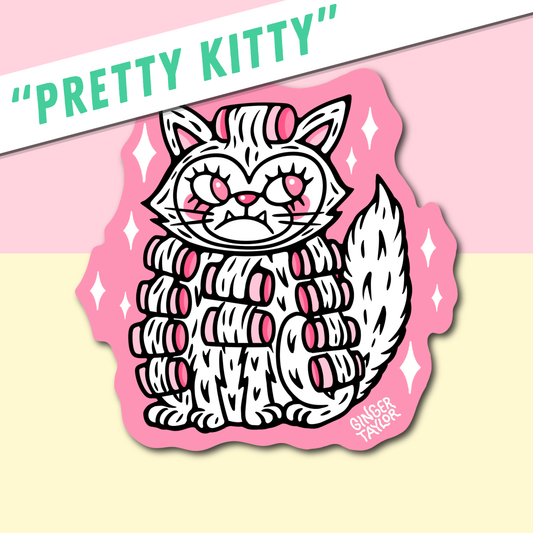 PRETTY KITTY - STICKER
