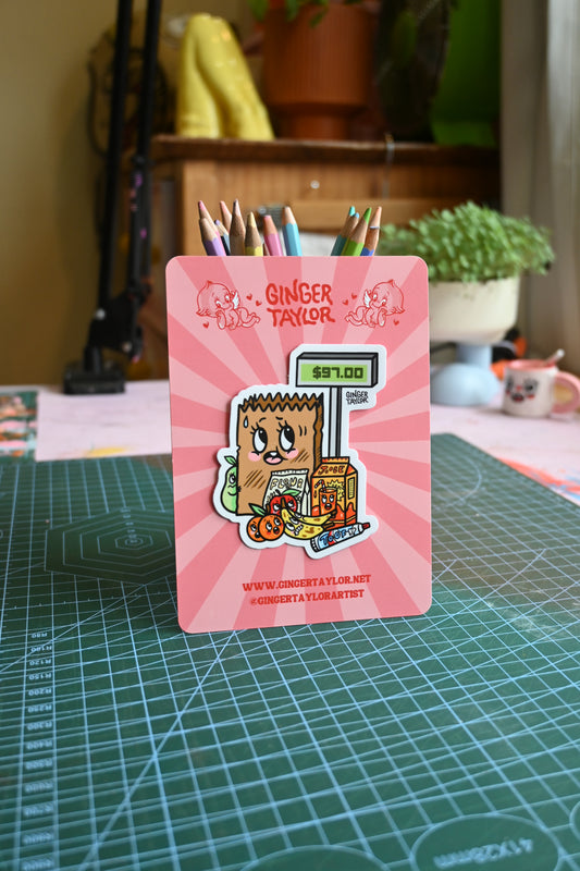 "WOOLIES" - STICKER