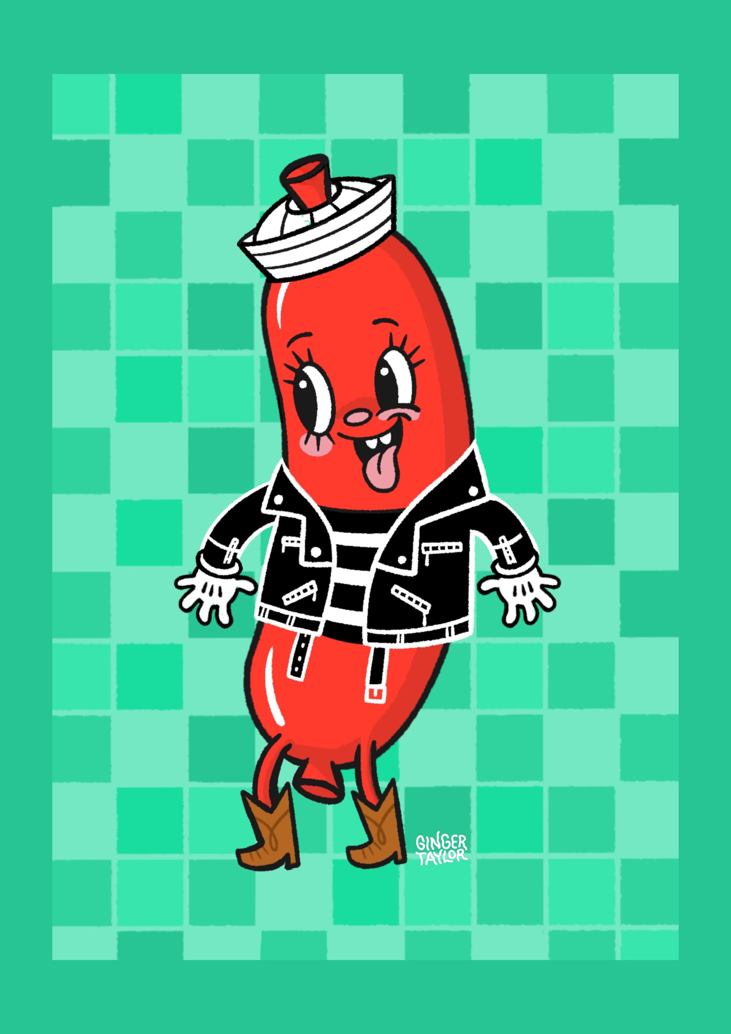 Captain Hot Diggity Dog - Print