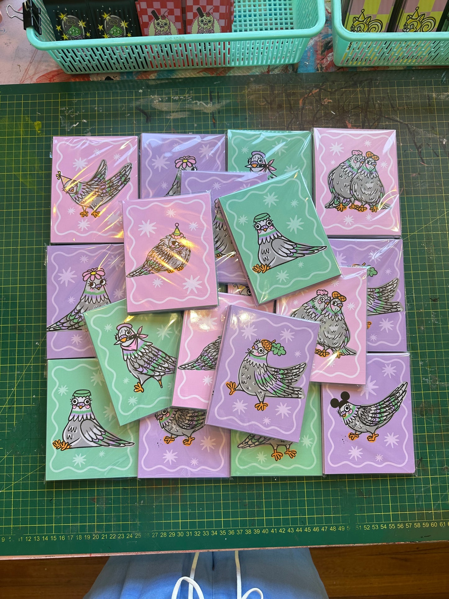 FLOCK OF PIGEON CARDS