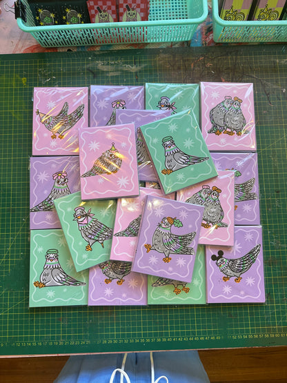 FLOCK OF PIGEON CARDS