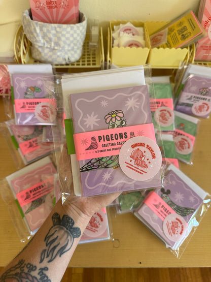 FLOCK OF PIGEON CARDS