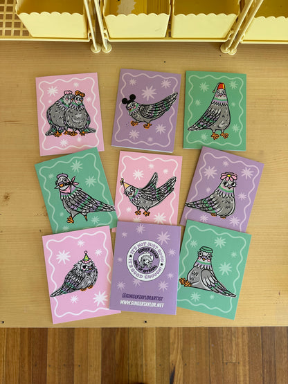 FLOCK OF PIGEON CARDS
