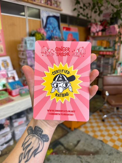 CERTIFIED RATBAG - STICKER
