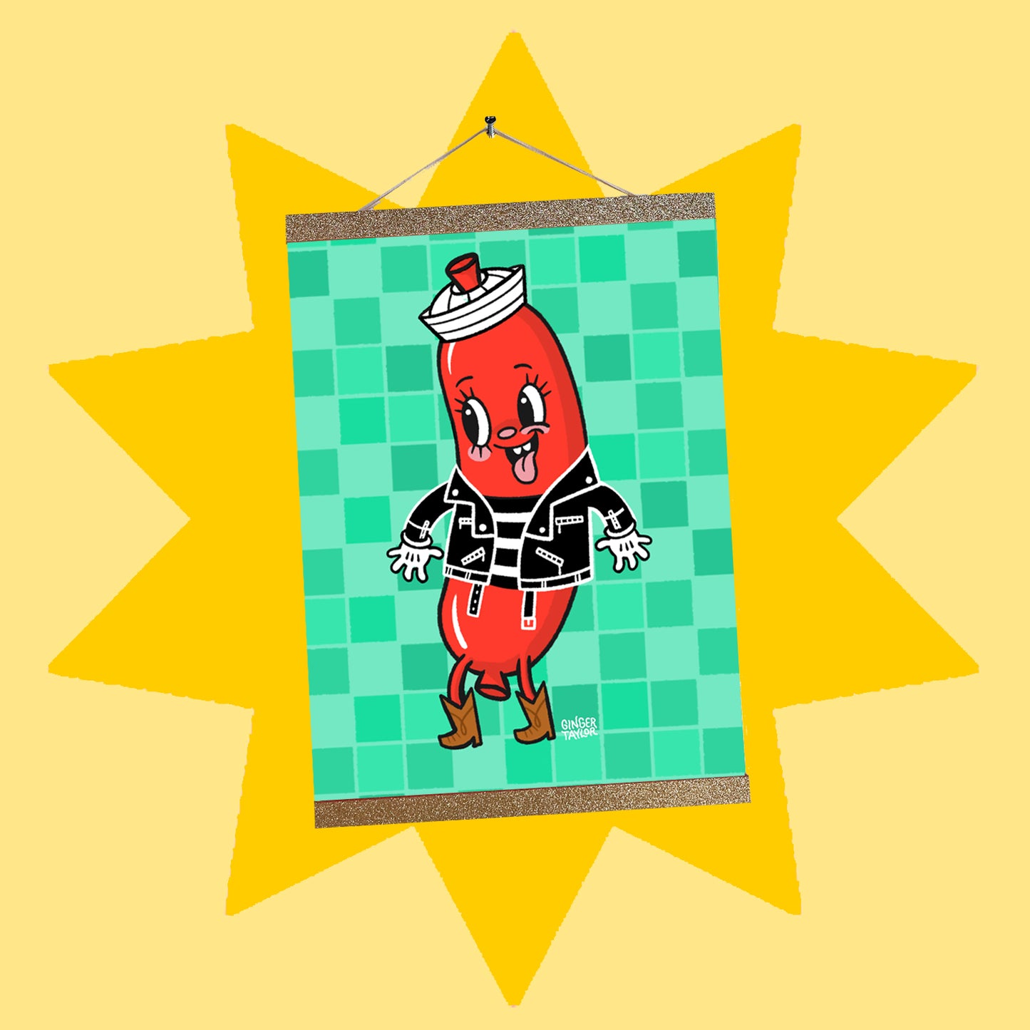 Captain Hot Diggity Dog - Print