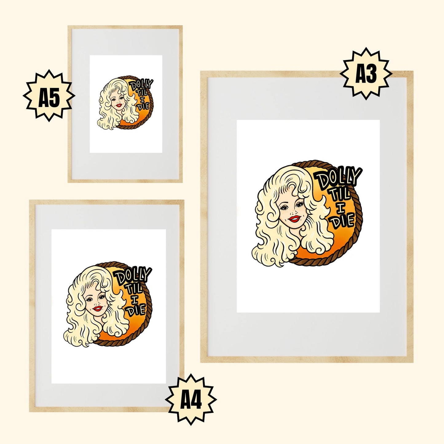 DOLLY TIL' I DIE - PRINT